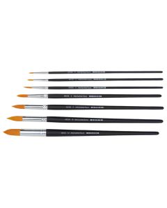 Specialist Crafts Artist Round Long Handled Synthetic Brushes