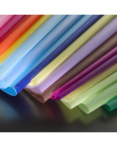 Non-Bleed Coloured Tissue Paper. Pack of 20