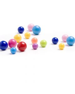 Opaque Plastic Beads - 100g Pack