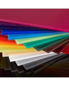 Coloured Cast Acrylic Sheet - 1000 x 500 x 3mm - Assorted Colours