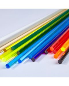 Coloured Round Extruded Acrylic Rods - 3.2mm dia.