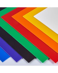 Coloured High Impact Polystyrene Sheets - 457 x 254mm