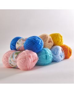 Wool Yarn 25g Balls - Pack of 7
