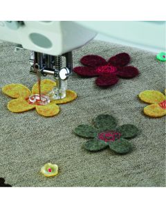 Janome Embroidery/Darning Foot (Closed - Plastic) - Cat B