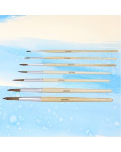 Student Short Handled Round Pony Brush Bulk Pack