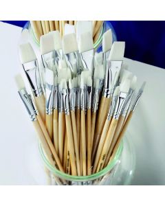 Students Flat Synthetic Watercolour Brush Bulk Pack