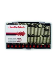 Conte Carres - Sanguine. Pack of 12