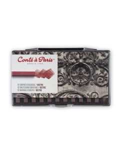 Conte Carres - Bistre. Pack of 12