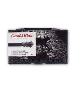 Conte Carres - Black - HB. Pack of 12