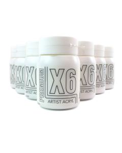 X6 Premium Acryl 500ml - Titanium White Bulk Pack