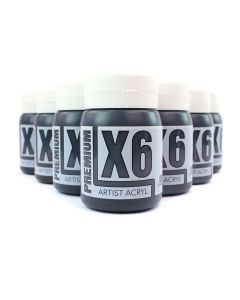 X6 Premium Acryl 500ml - Mars Black Bulk Pack