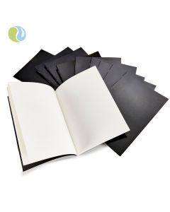 Specialist Crafts Standard Stapled Sketchbooks A4 - Black Laminated. Pack Of 10