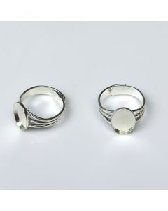 Rings Recessed Oval Setting Plate. 10 x 8mm. Pack of 20