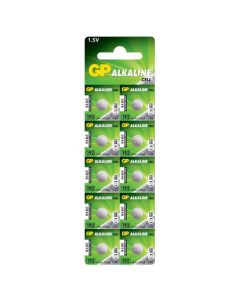 Button Cells - LR41 - 7.9mm dia x 3.6mm high. Pack of 10