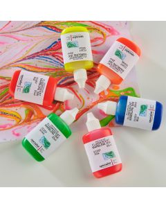 Specialist Crafts Fluorescent Marbling Inks 6 x 25ml Set