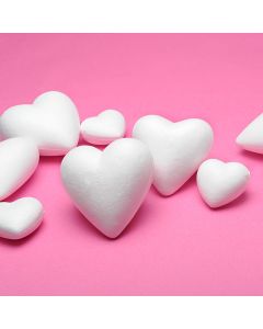 Polystyrene Hearts - 70mm dia.
