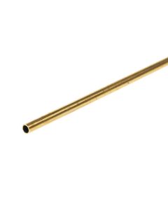 Round Brass Tubing - 300mm Length x 8mm dia. 18 SWG