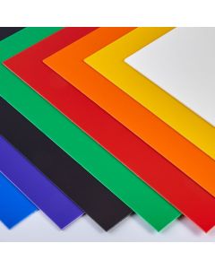 Coloured High Impact Polystyrene Sheets - 610 x 457mm