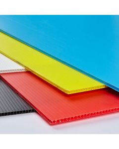 Corriboard - 1220 x 605 x 4mm Sheet - Assorted Colours. Pack of 10