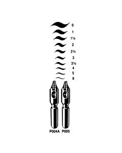 Round-hand Pen Nibs Left Oblique. Pack of 12