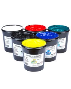 Specialist Crafts Water-Based Textile Ink 500g. Set of 6