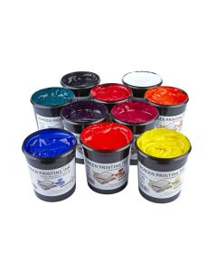Specialist Crafts Water-Based Textile Ink 1kg. Set of 10