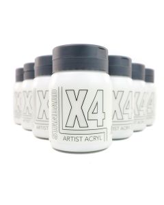 X4 Standard Acryl 500ml - Titanium White Bulk Pack