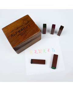 Wooden Alphabet Stamp Set