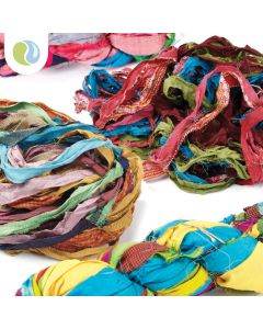 Sari Ribbon 100g Hanks - Assortment. Pack of 6