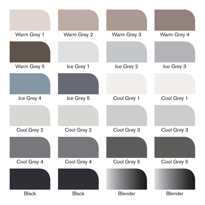 Winsor Newton ProMarkers Black Greys 24 Pack Dryad Education