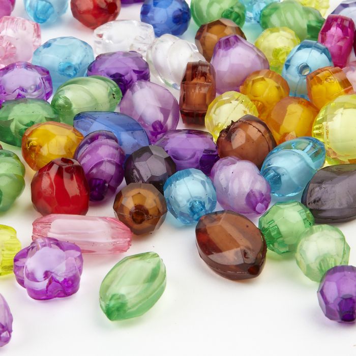 Plastic discount crystal beads