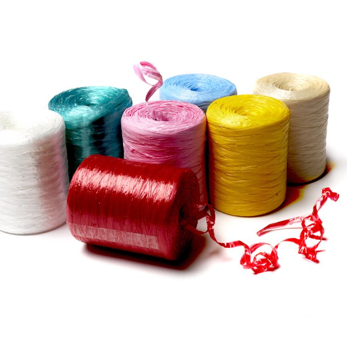 Synthetic cheap raffia yarn
